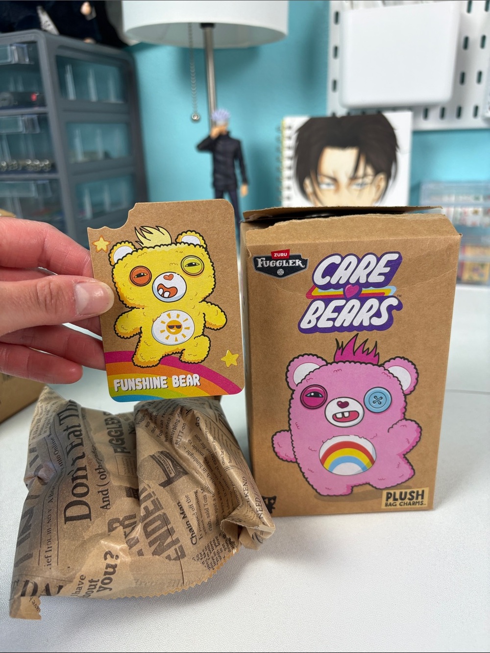 Fuggler care bear bag charm keyring blind bag